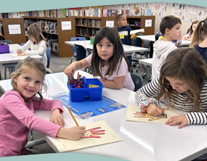 Students in Library